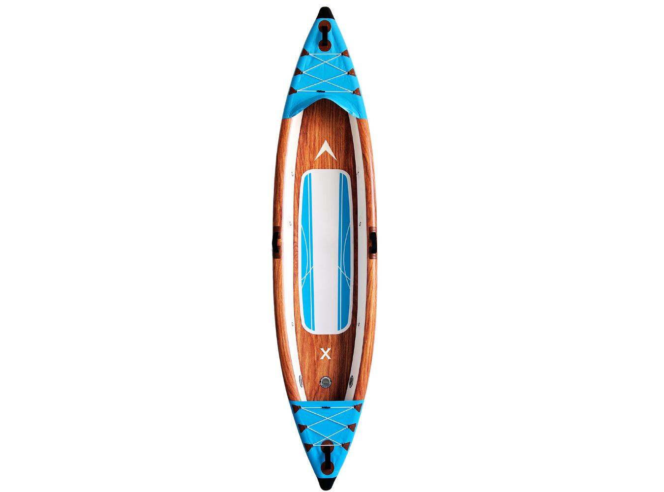 Canoa Kayak Gonfiabile 1 posto Dropstitch 366c cm K-BLUE – PACCHETTO COMPLETO 3/8