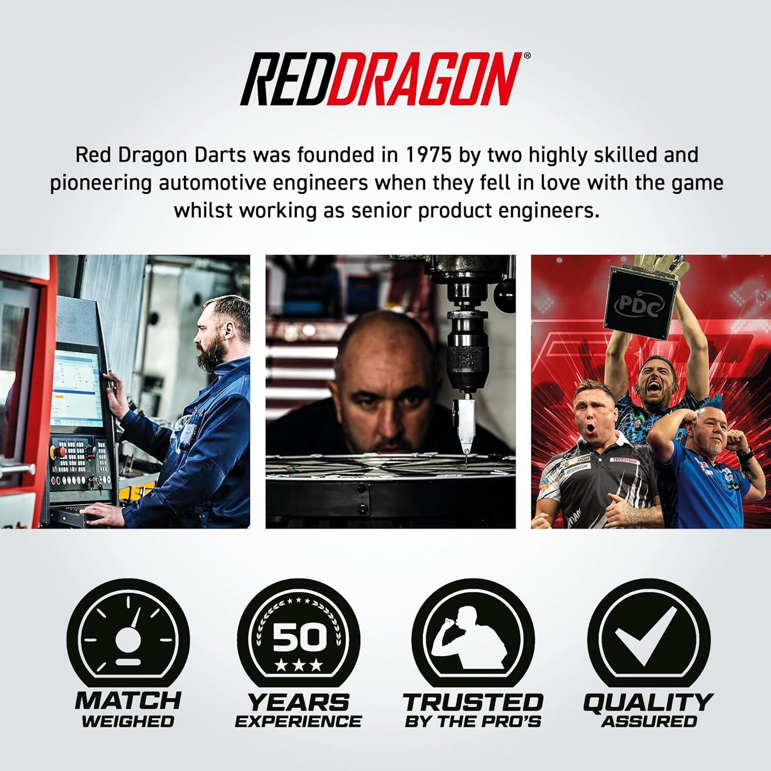 RED DRAGON Hell Fire A 22 gram Tungsten Darts Set with Flights and