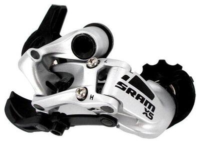 Sram x5 achterderailleur 9 versnellingen zilver