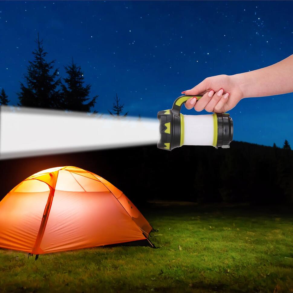 Szperacz LED latarka wielofunkcyjna, lampa kempingowa