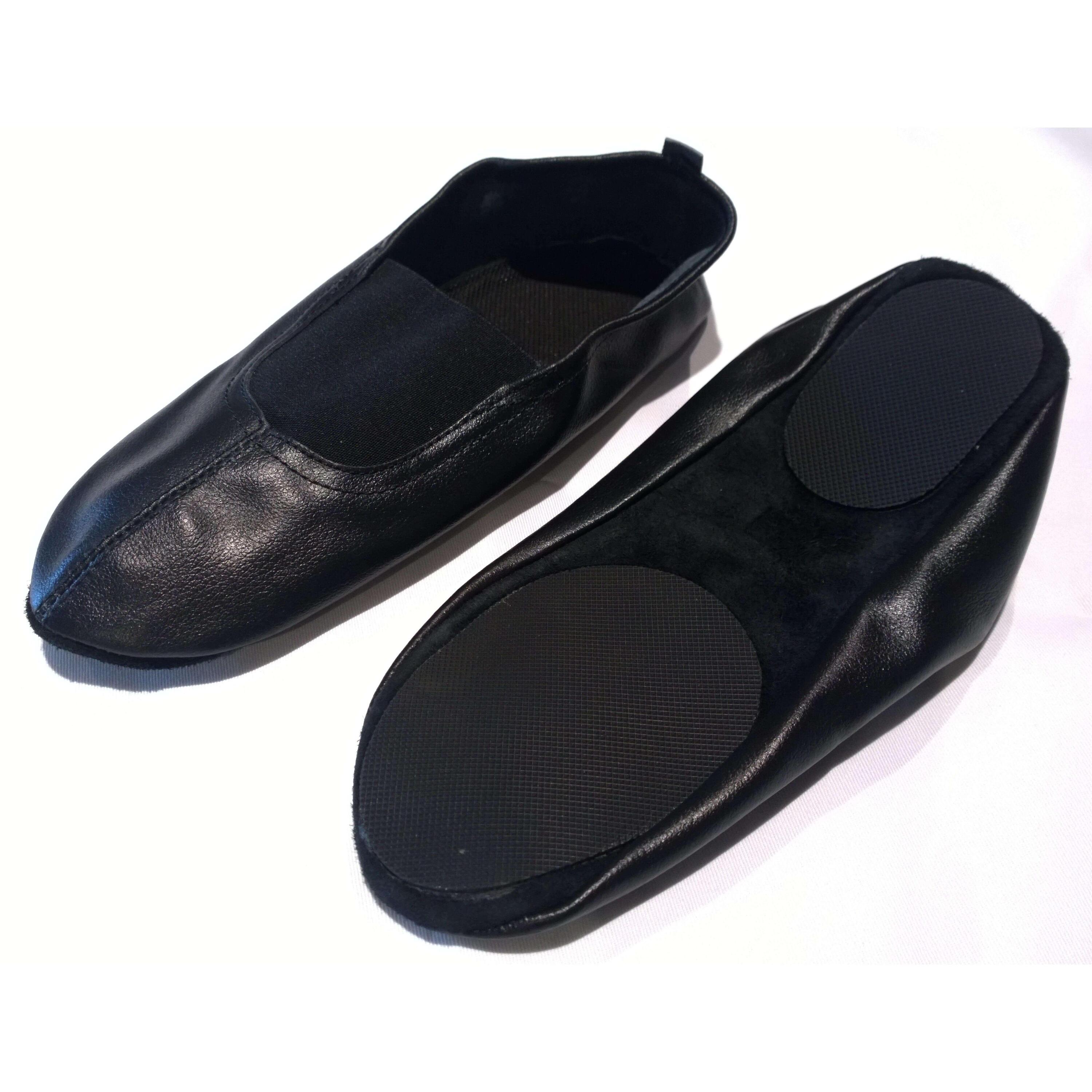Zapatillas de Gimnasia de Piel con Plantilla Suave INDIGO Talle 42 Negro 3/5