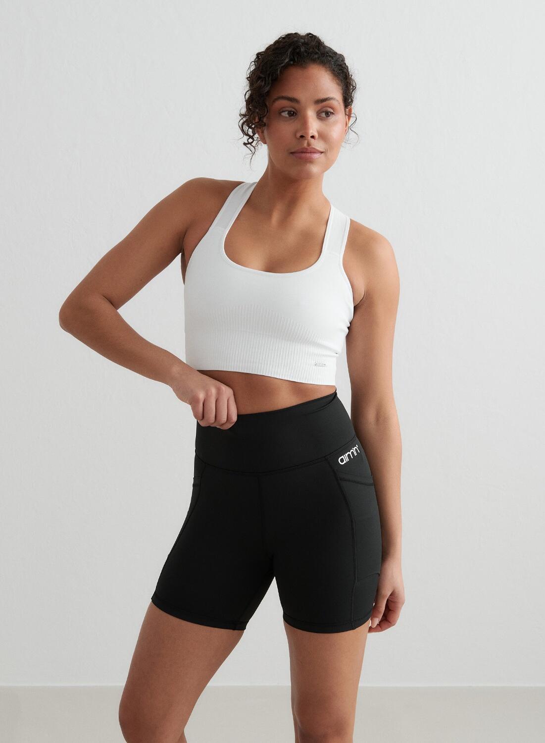Dames Short Midi met Dubbele Zakken Zwart 4/7