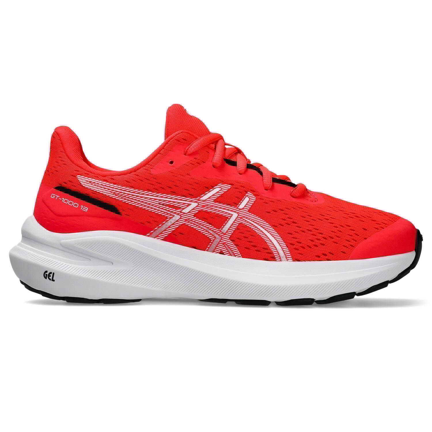 Asics - Chaussures De Running Enfants, Unisexe - Asics Gt-1000 13 Gs - Flashred - Chaussures De Sport - Rouge - 37 - Decathlon