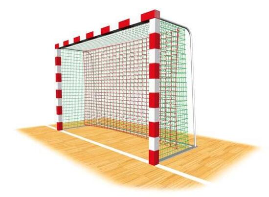 2er Set Hokey-Netze für den Innenbereich 4mm Maschenweite 40, Farbe: blau