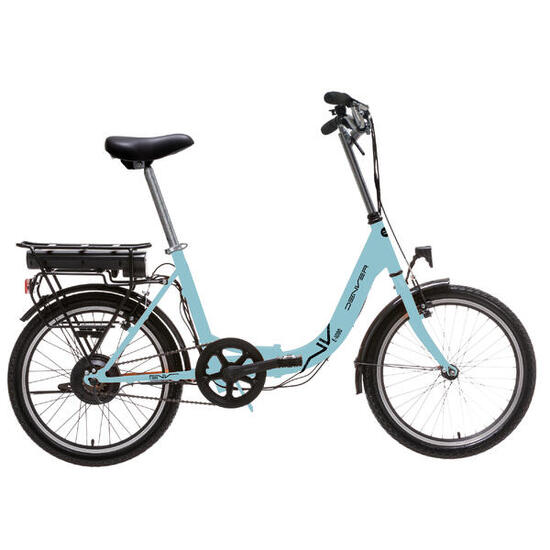 Vélo électrique pliable Denver E-1000 20 pouces - Bleu