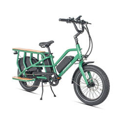 Vélo cargo électrique JOBOBIKE Transer 48 V 13 Ah à double batterie