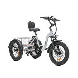 Tricycle cargo électrique JOBOBIKE Triker pour seniors, batterie 48 V 13 Ah