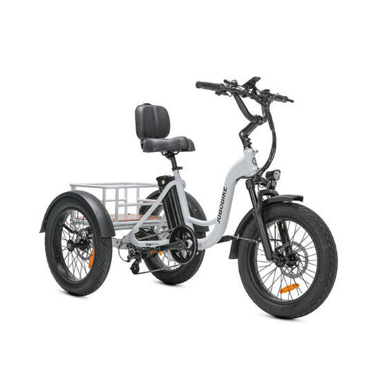 Tricycle cargo électrique JOBOBIKE Triker pour seniors, batterie 48 V 13 Ah
