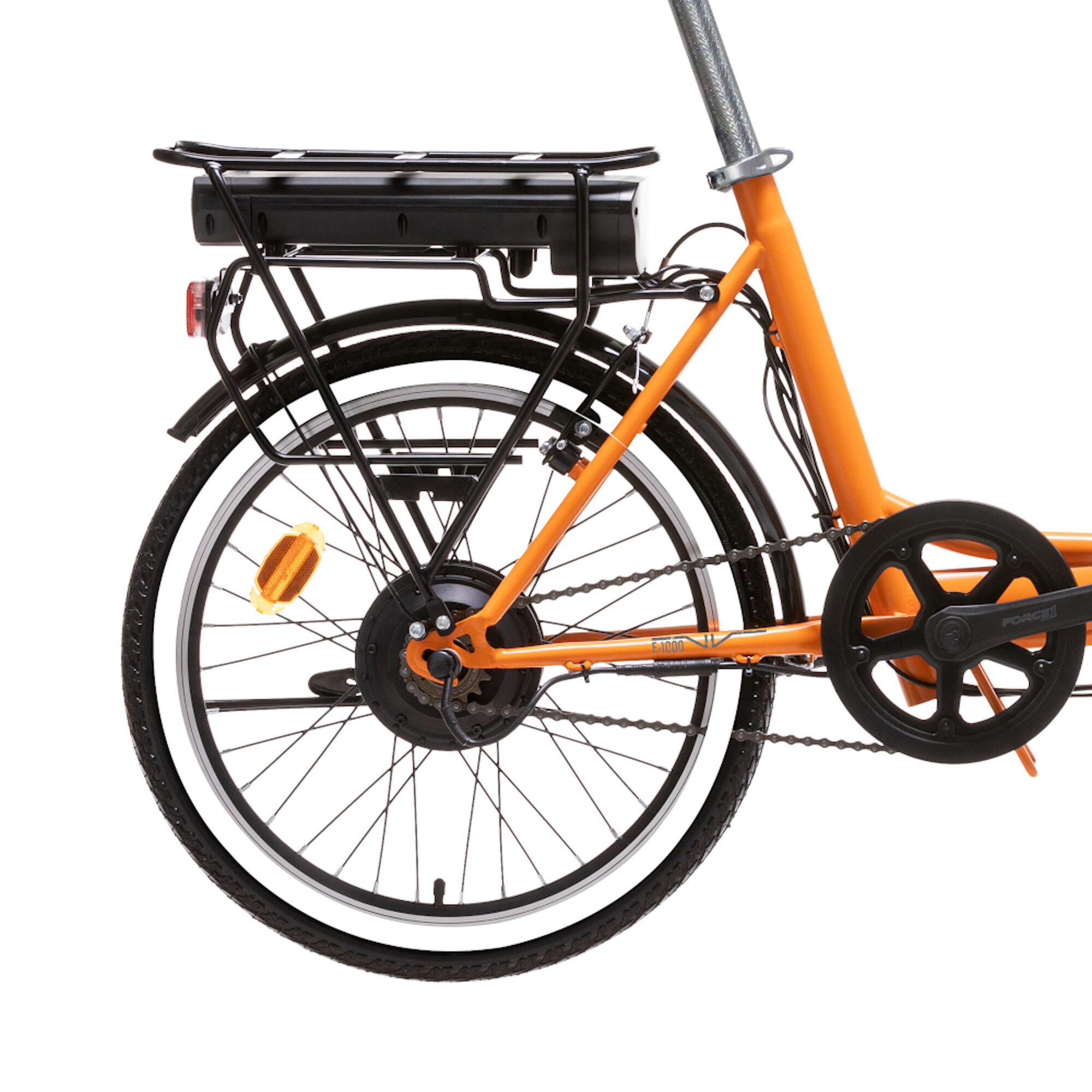 Bicicleta elétrica dobrável Denver E-1000 20” - Laranja 3/3