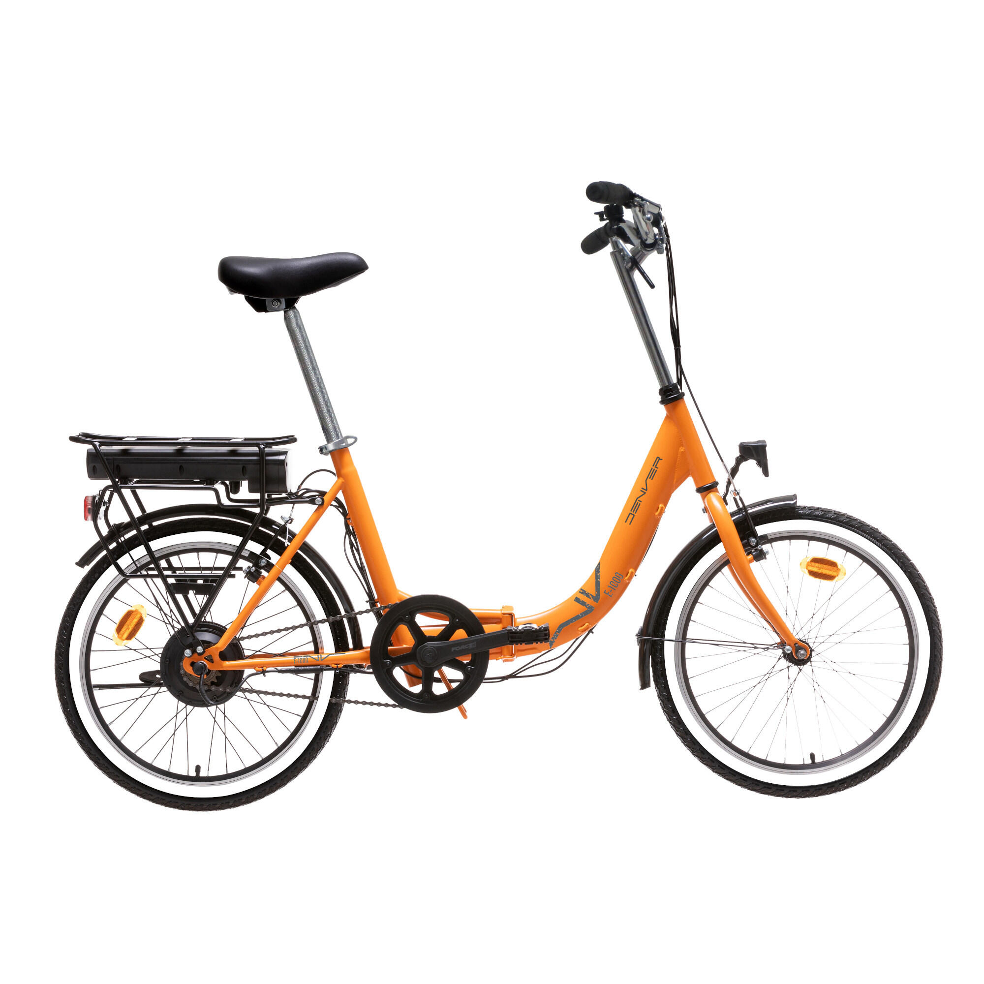 DENVER Bicicleta Eléctrica Plegable 20” DENVER E-1000 - Naranja