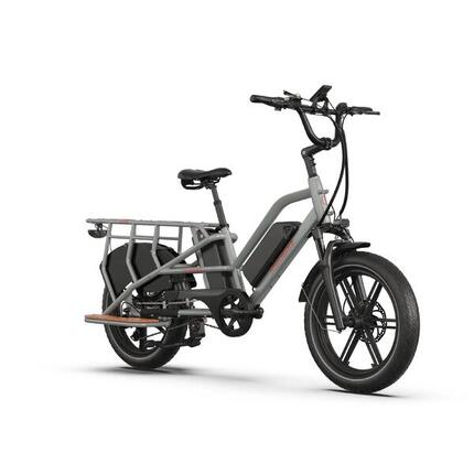 Vélo cargo électrique JOBOBIKE Transer 48 V 13 Ah à double batterie