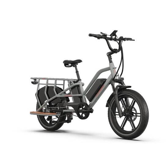 Vélo cargo électrique JOBOBIKE Transer 48 V 13 Ah à double batterie
