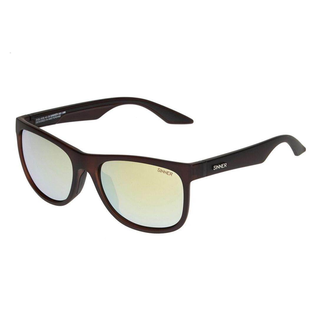 SINNER Rockford Unisex Hiking Sunglasses - Matte Brown, Yellow Cat.3