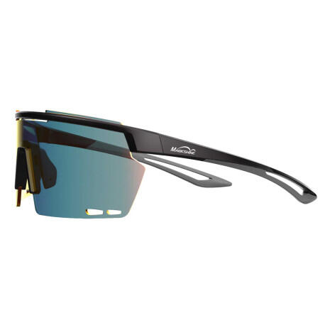 Roller Goggles - RL002 - black/grey - green lens