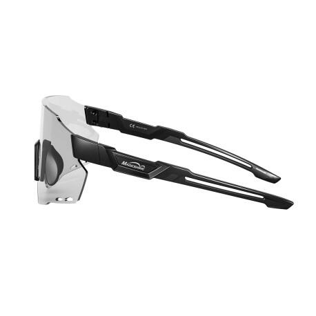 Okulary przeciwsłoneczne fotochromowe WindBreaker - czarne + soczewki jasnoszare 2/3