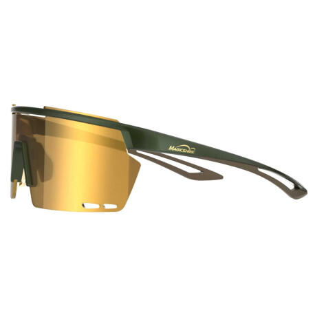 Roller Goggles - RL006 - green/brown - gold lens
