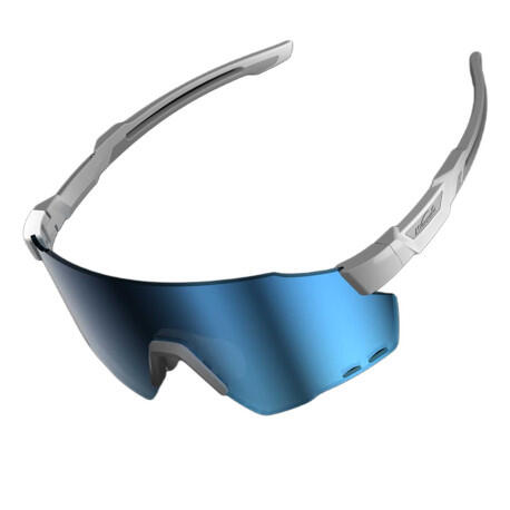 WindBreaker zonnebril - WB007 - grijs/blauw + blauwe lens 5/7