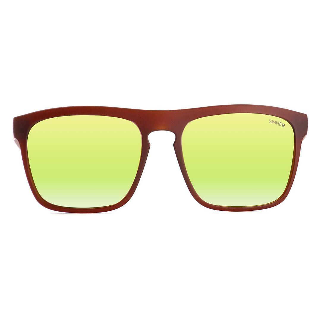 Thunder X Unisex Hiking Sunglasses - Crystal Matte Brown, Yellow Cat.3 2/3