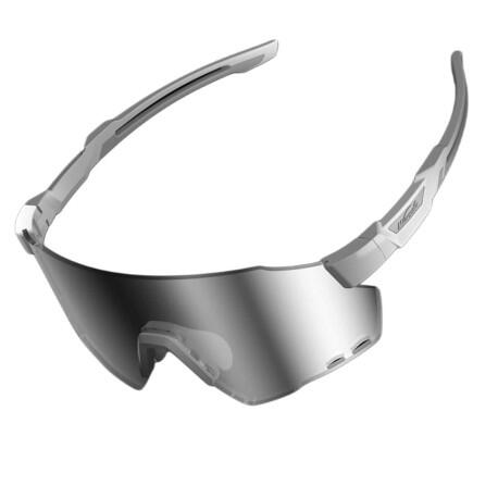 WindBreaker photochrome Sonnenbrille – WB007B – grau/blaue + hellgraue Gläser 5/7