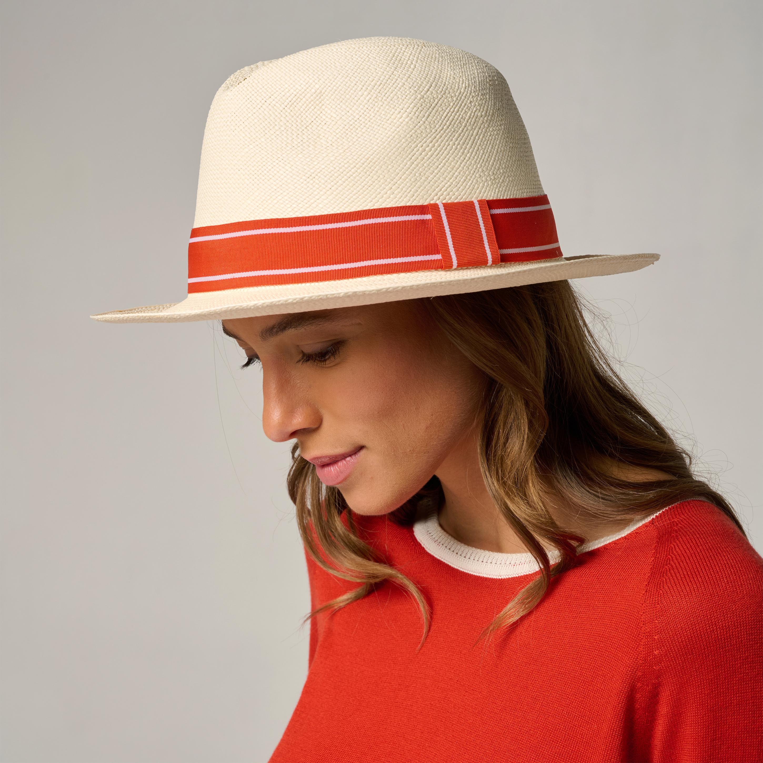 Roland Garros - Panama Véritable Ruban Rayé Roland-garros - Chapeau - Blanc - 42 M/l - Decathlon