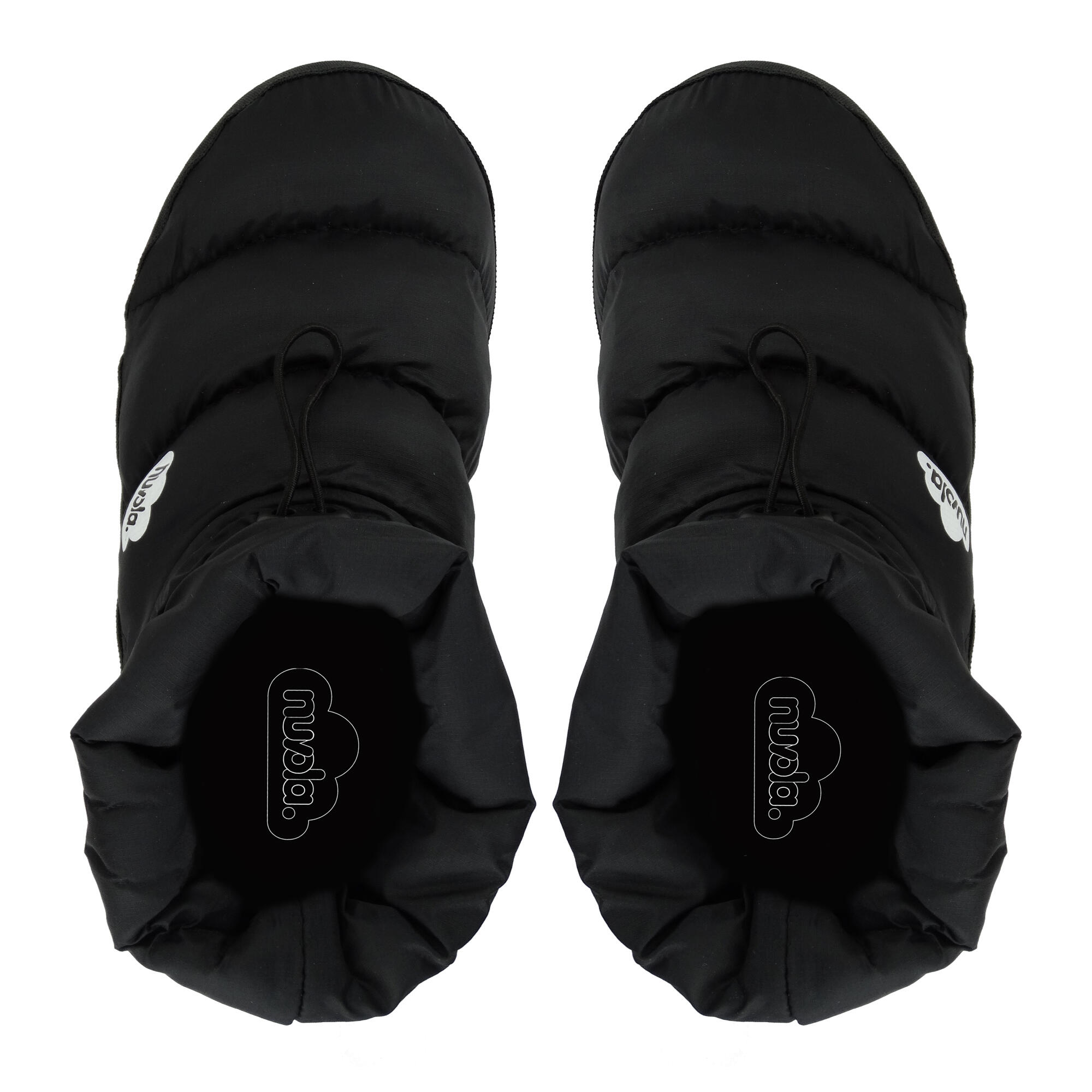 Pantufas unissex nuvola de cor preto com solo de bleracha 3/5