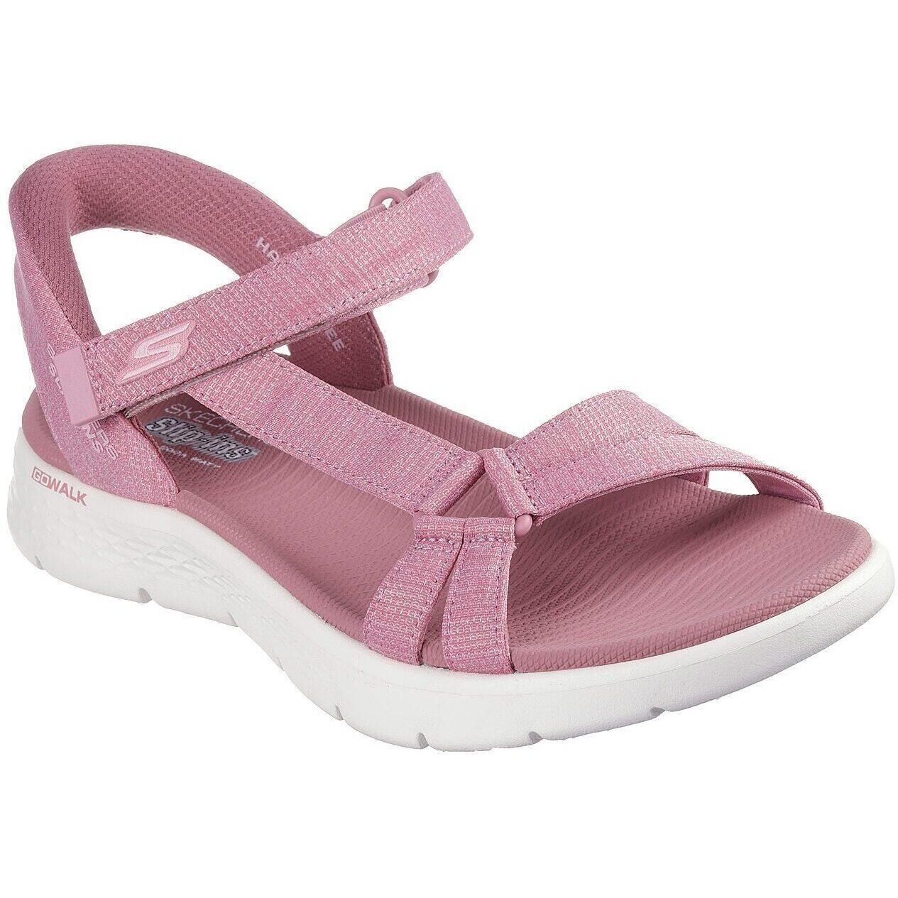 SKECHERS Sandali Skechers Go Walk Flex Sandal, Rosa, Donne