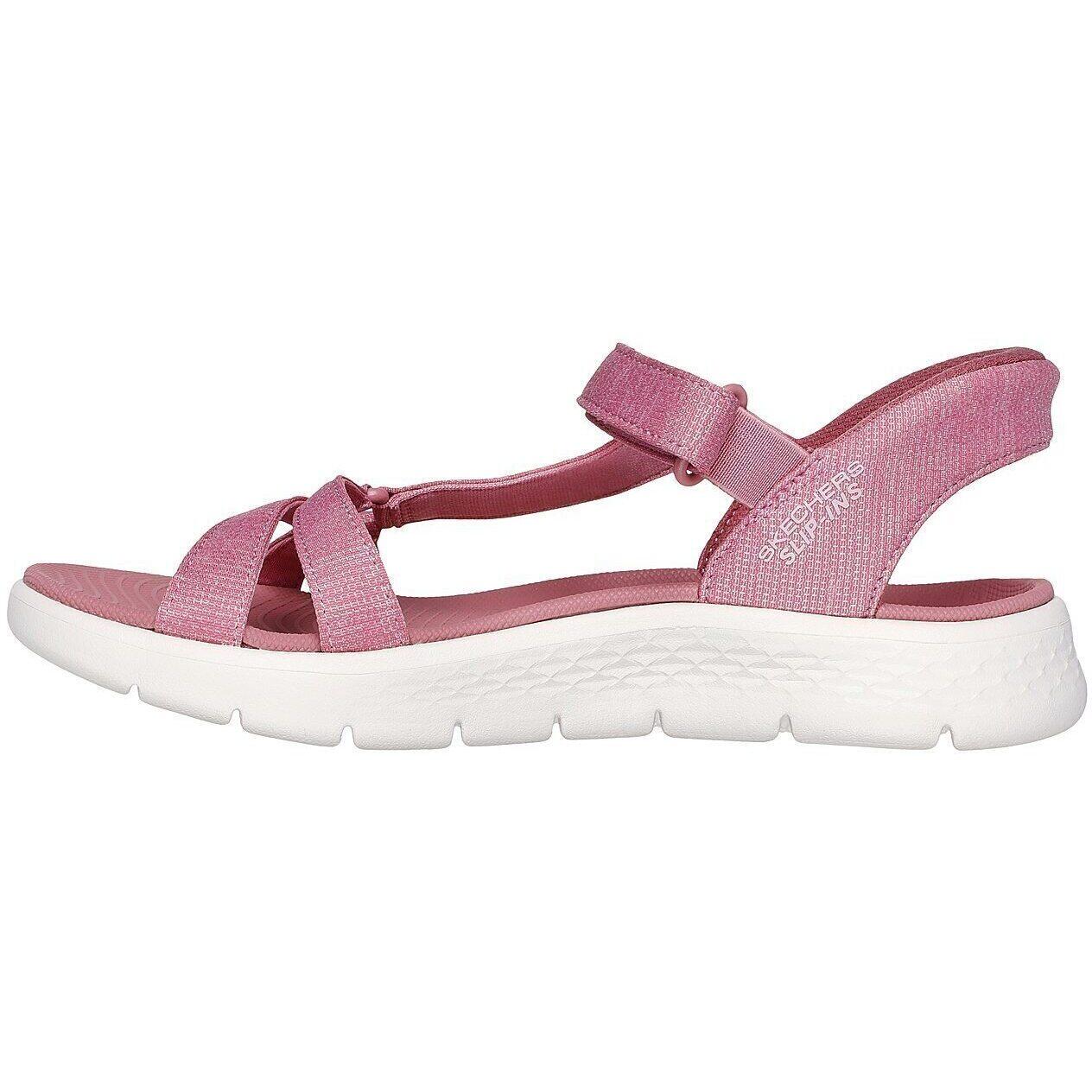Sandali Skechers Go Walk Flex Sandal, Rosa, Donne 4/5