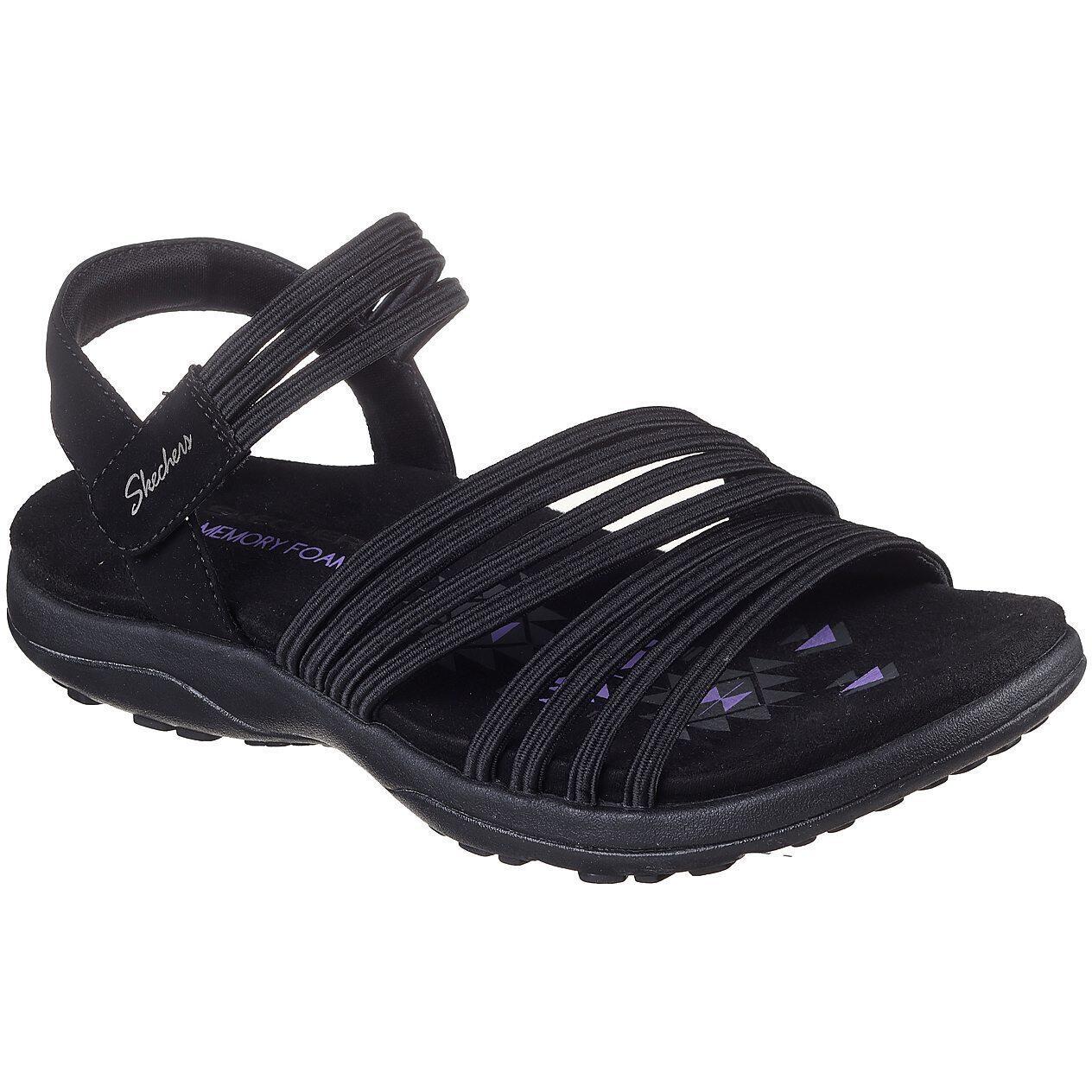 SKECHERS Sandalen Skechers Reggae Slim - Coffee, Zwart, Dames