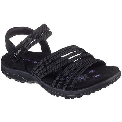 Sandalen skechers reggae slim - coffee. zwart. dames