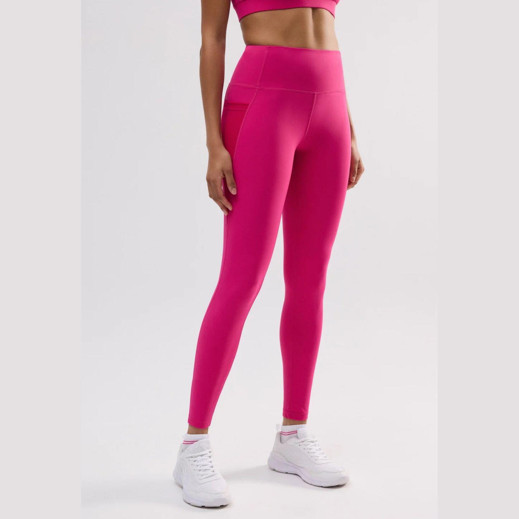 YSABEL MORA Leggings deportivos largos bolsillo lateral fucsia