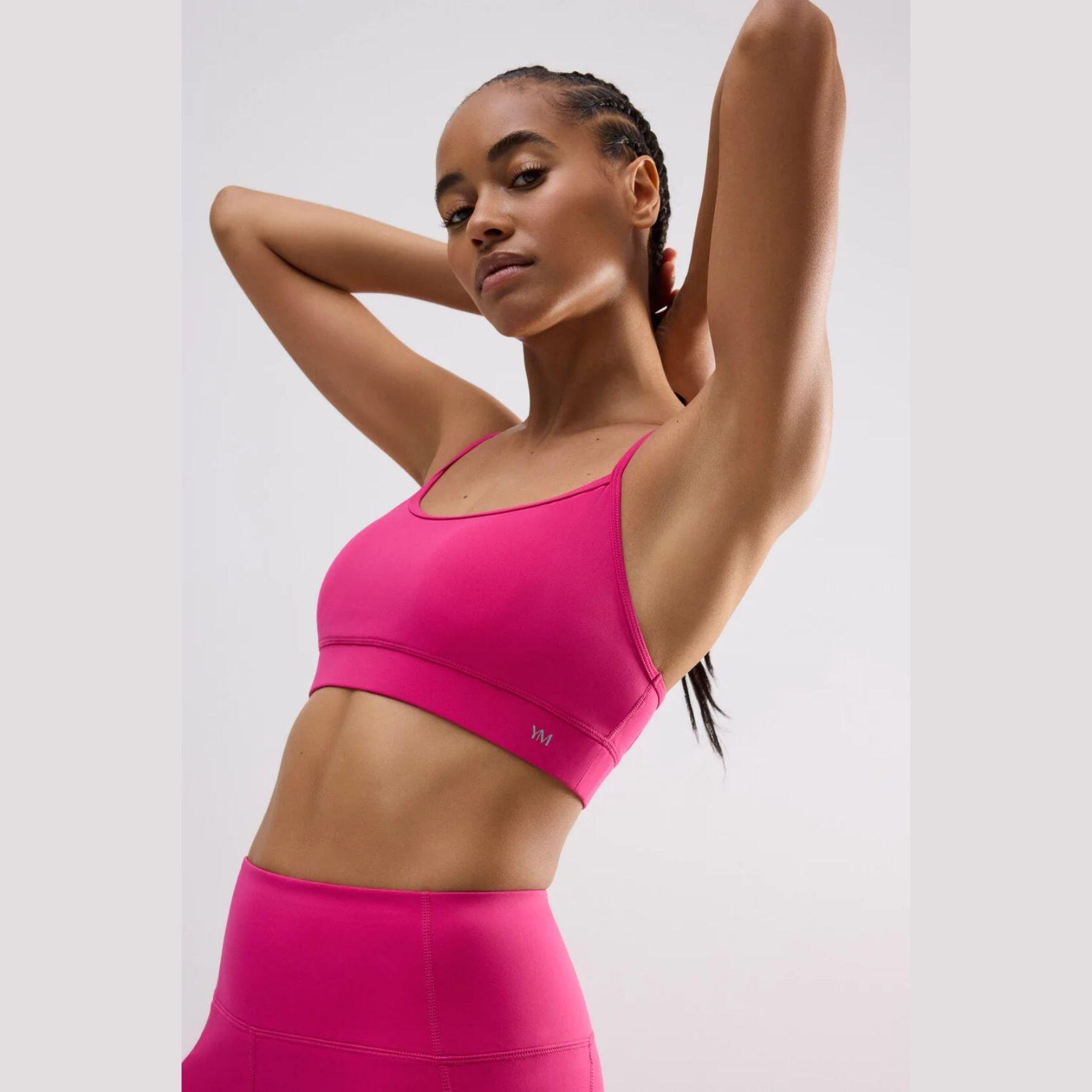 YSA Brassière de sport sans coutures cobalt L — dos ouvert 5/7