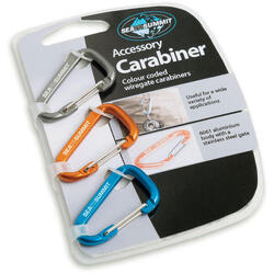 Matériel de Bivouac SEA TO SUMMIT Pack de 3 Mousquetons