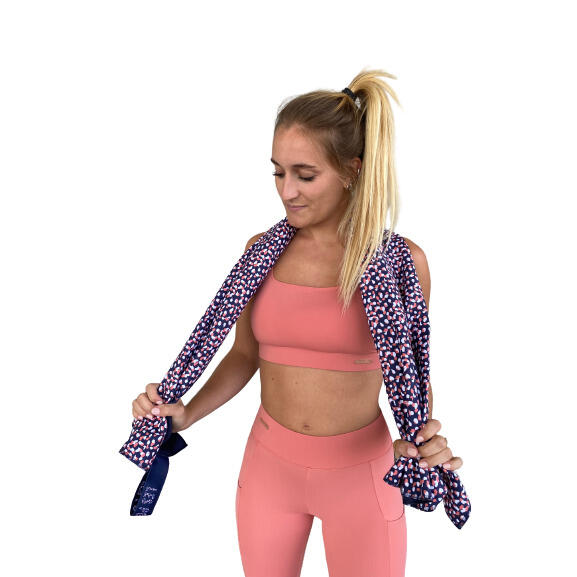 Brassière de sport femme Rose corail 6/7