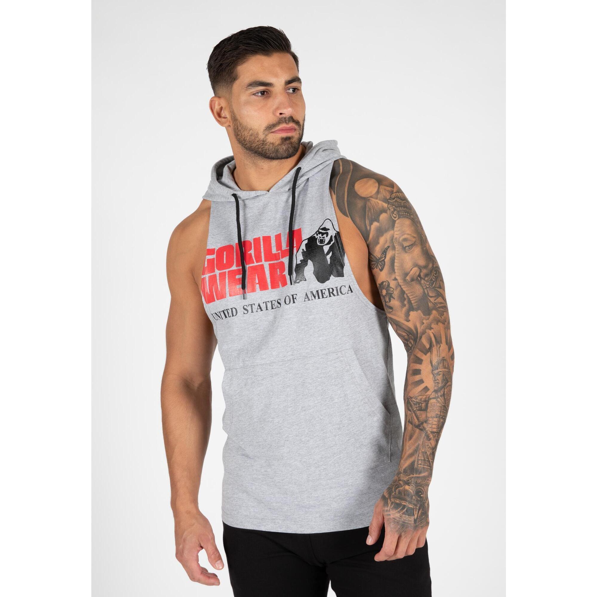 Gorilla Wear - Débardeur - Rogers Hooded - Chemise Sans Manche - Gris - 56 3xl - Decathlon