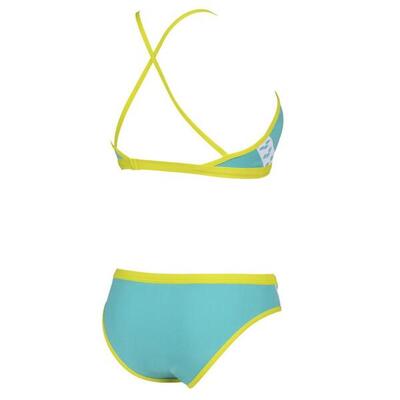 arena W Team Stripe Bikini für Damen aus MaxLife Material