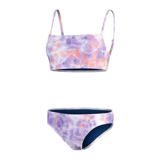 Bikini Speedo imprimé à fines bretelles réglables - Lilas
