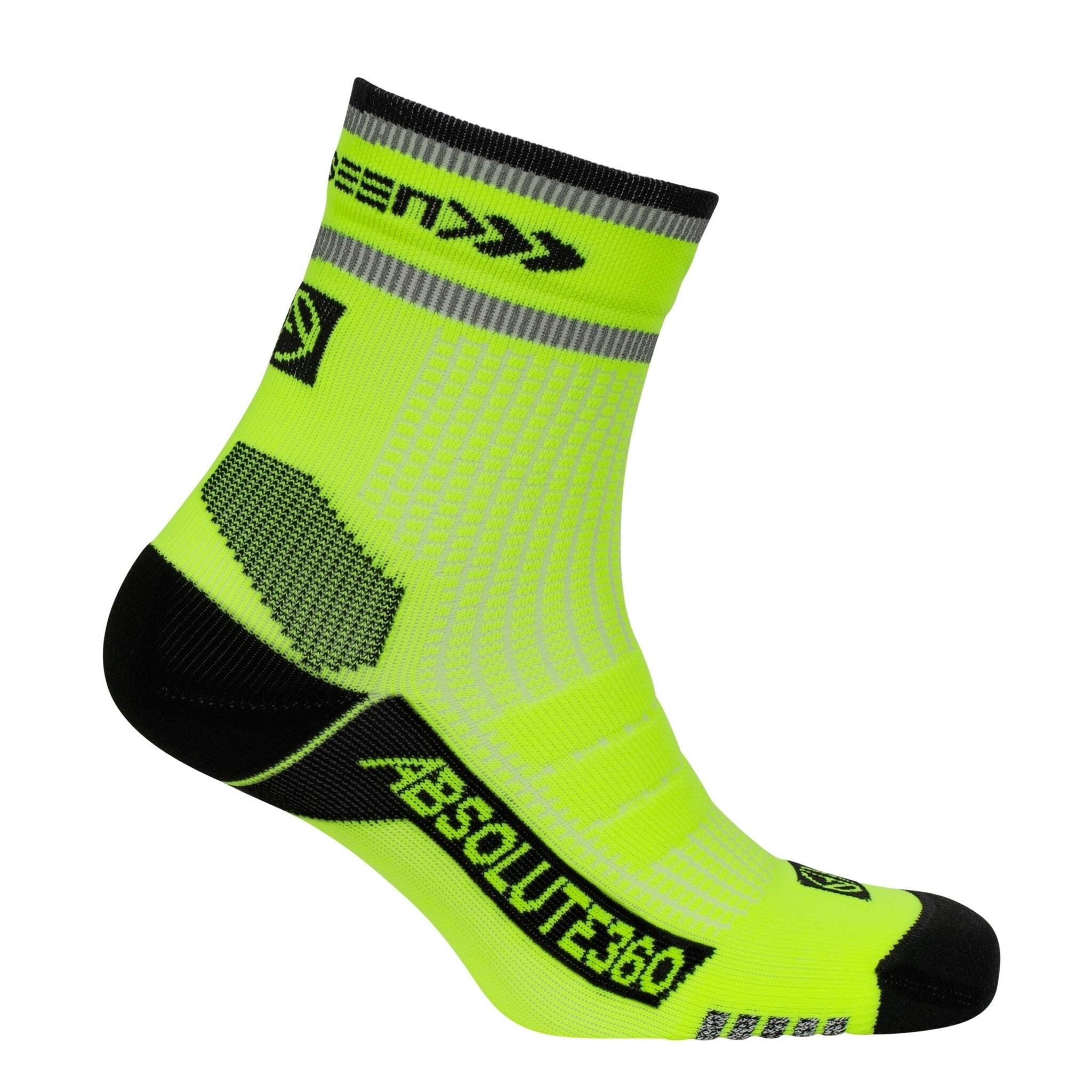 [BE SEEN] Performance Running Socks - Quarter 1/3