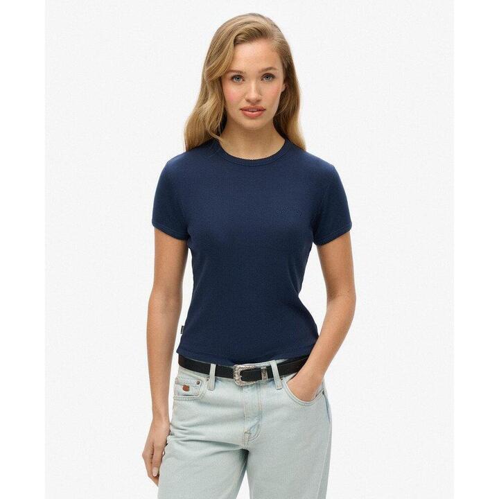 Tee-shirt côtelé Essential Logo SUPERDRY | Decathlon