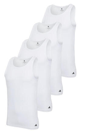 adidas Herren Unterhemd Tank Top Baumwolle Sportswear 4er Pack