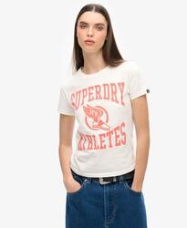T-shirt ajusté à motif Varsity en coton SUPERDRY