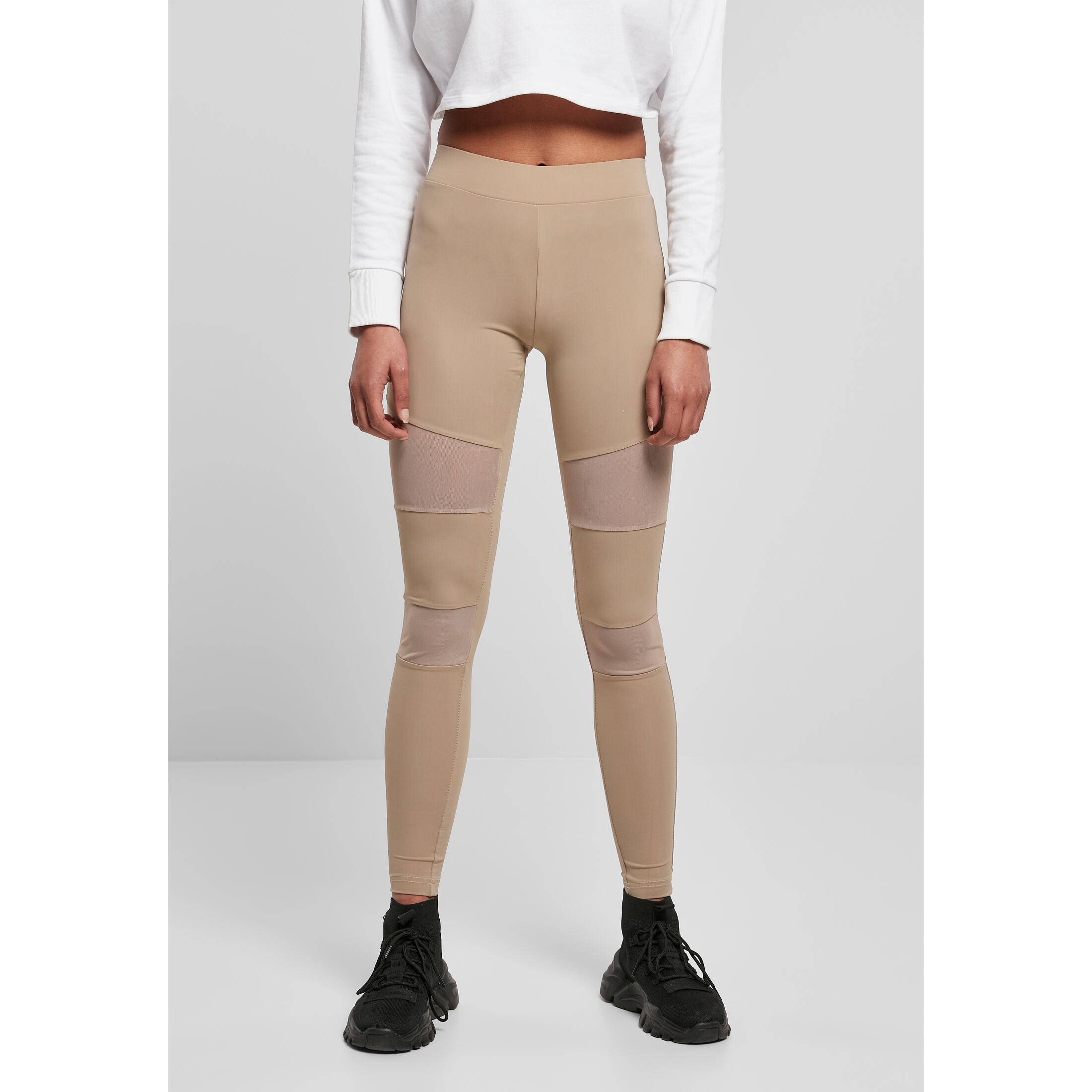 Urban Classics - Legging Femme Urban Classics Tech Mesh - Legging - Marron - 36 Xs - Decathlon