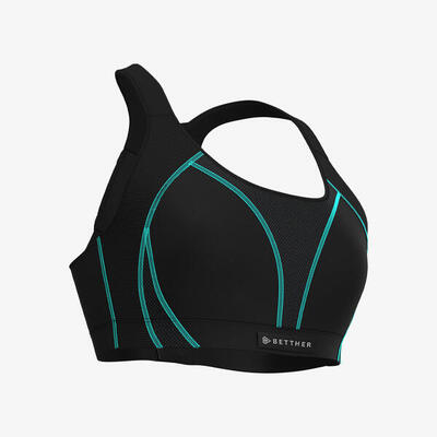 Better antishock bra schokbestendige sportbeha voor dames, zwart