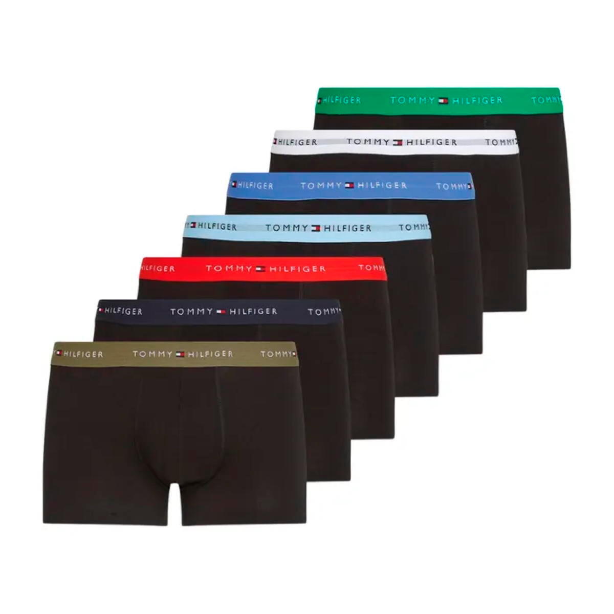 TOMMY HILFIGER Tommy Hilfiger Herren Repeat Logo Trunk Boxershorts (7er Pack) - UM0UM03385