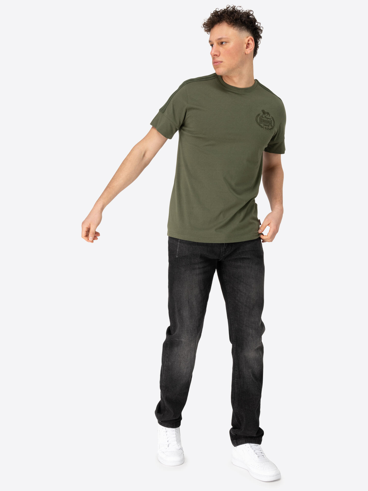 LONSDALE Herren T-Shirt normale Passform BREOCK 3/6