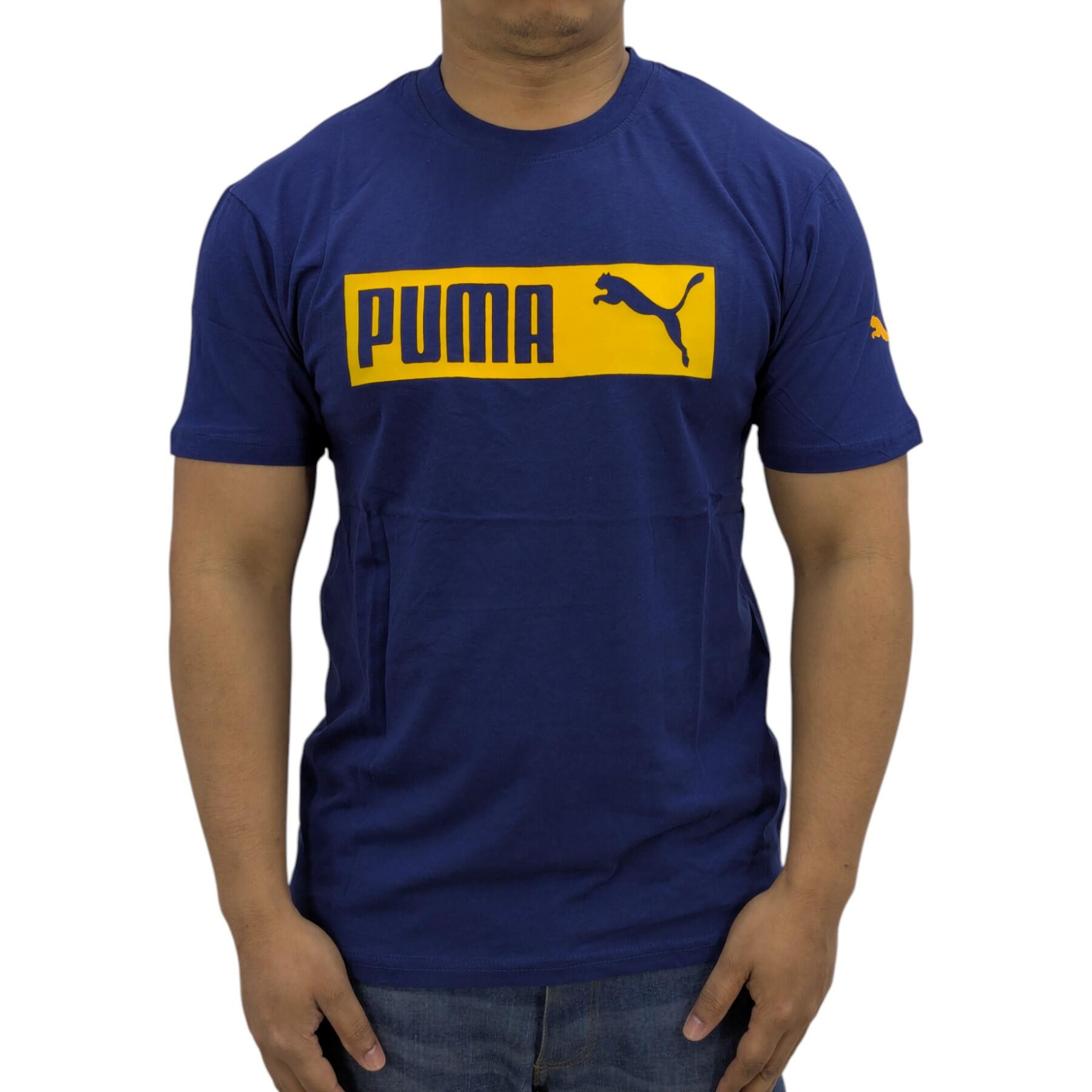 Puma Mens Essentials Logo T Shirts Crew Neck Pullover Casual Cotton Sports Tee 1/2