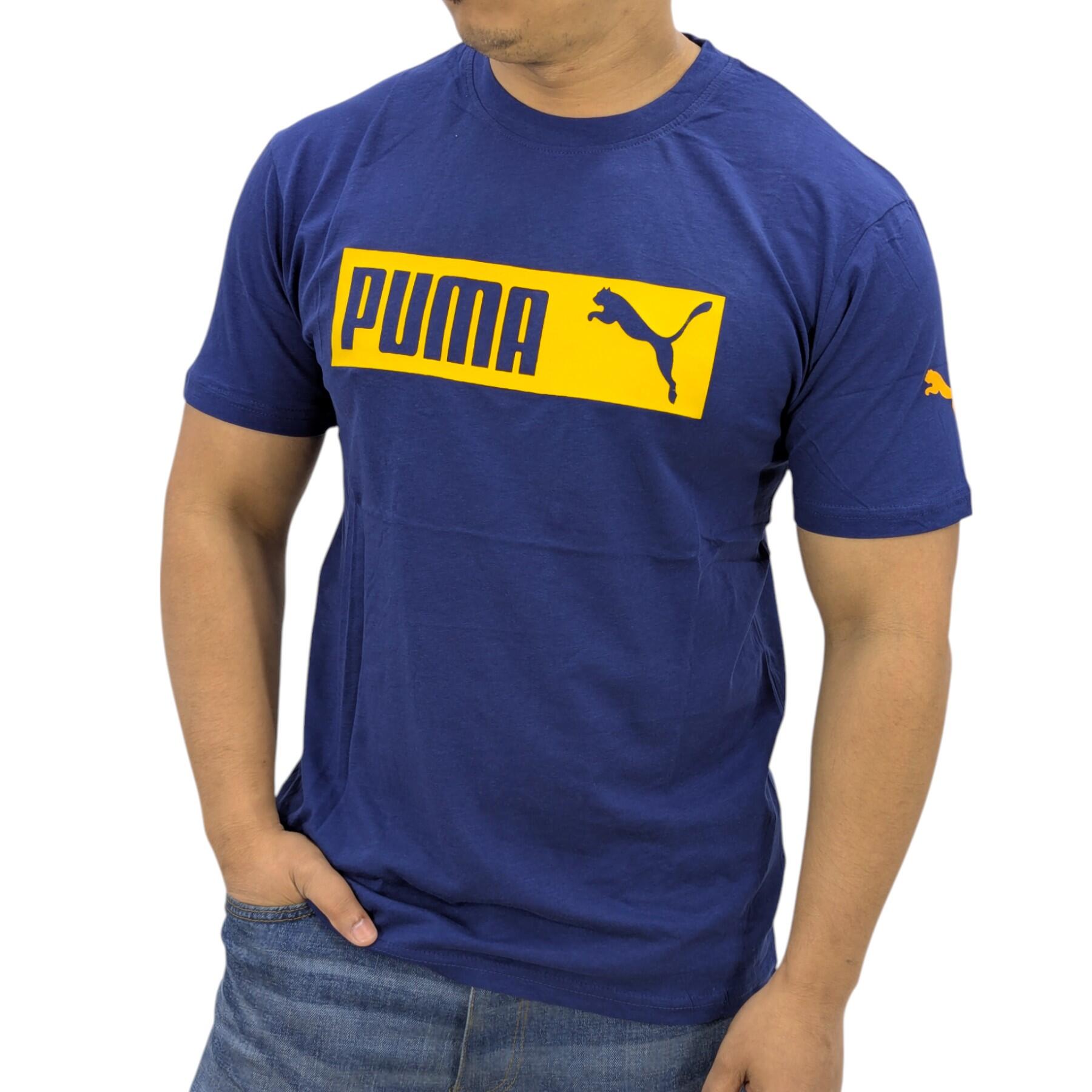 Puma Mens Essentials Logo T Shirts Crew Neck Pullover Casual Cotton Sports Tee 2/2