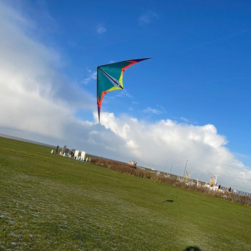 Aquilone acrobatico Spiderkites Elektra 2 Neon 020057-1 Verde 175 x 75 cm 6/6