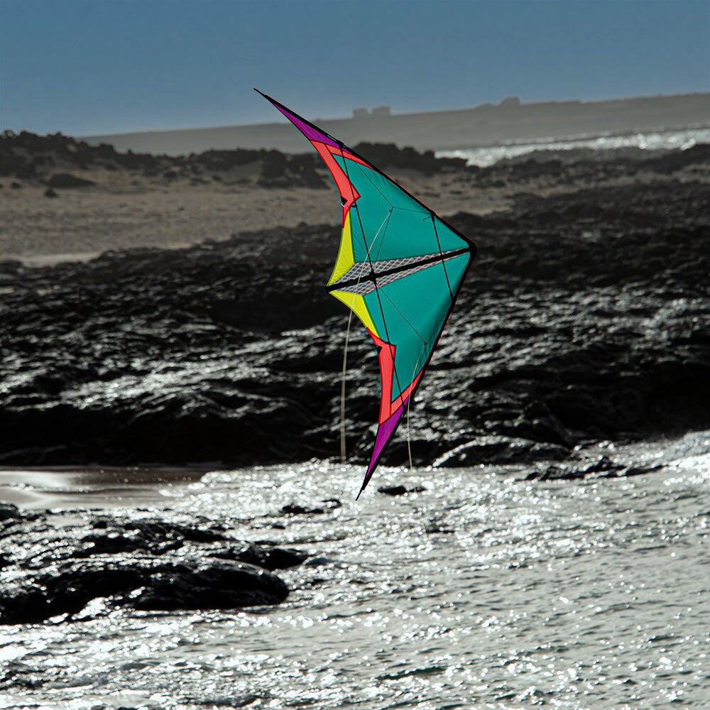 Aquilone acrobatico Spiderkites Elektra 2 Neon 020057-1 Verde 175 x 75 cm 3/6