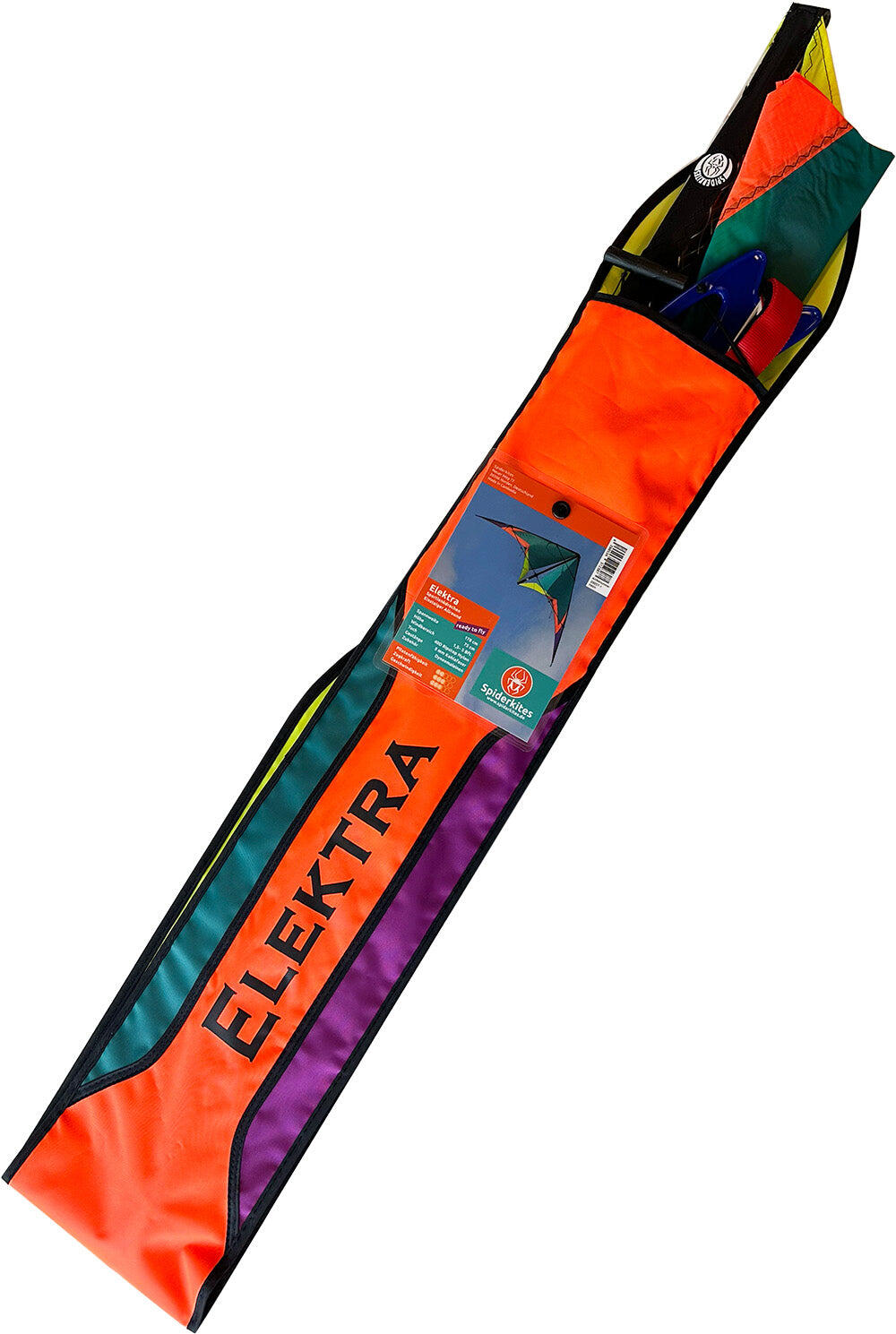 Aquilone acrobatico Spiderkites Elektra 2 Neon 020057-1 Verde 175 x 75 cm 5/6