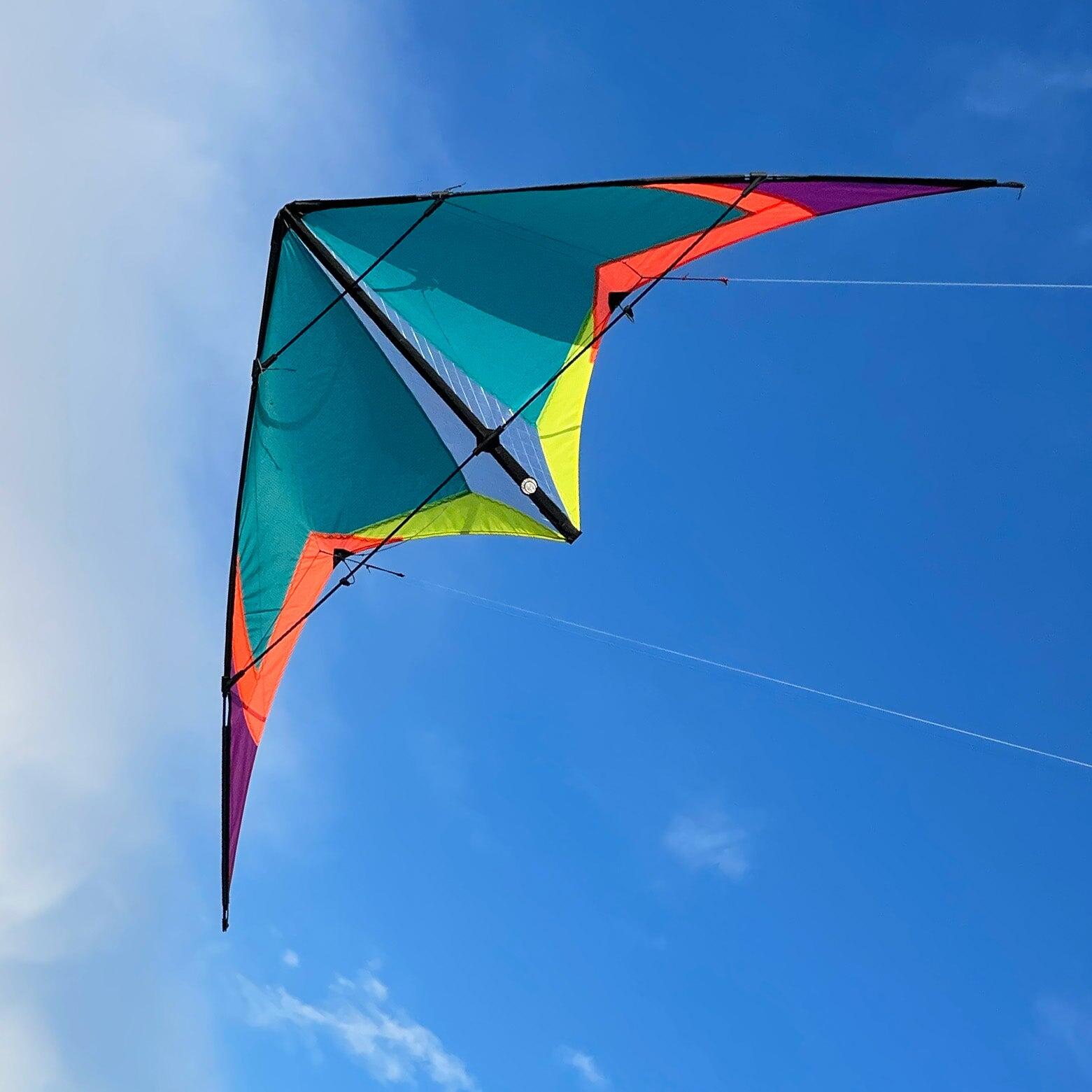 Aquilone acrobatico Spiderkites Elektra 2 Neon 020057-1 Verde 175 x 75 cm 4/6